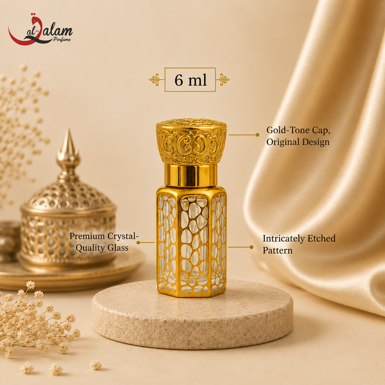 Bushra Attar – Rose, Saffron, Jasmine & Amber Alcohol-Free Perfume Oil | Al-Qalam Perfume Perfume Oils by Al-Qalam Perfume – Al-Qalam Perfume, Alcohol-Free Attar, Amber Attar.