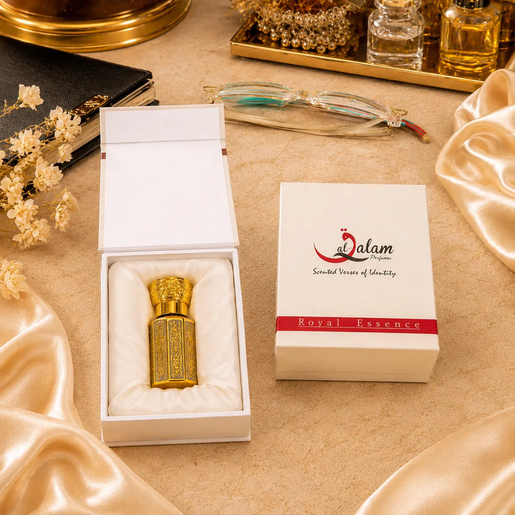 Arabian Trilogy Attar Bundle – Arabian Honey, Arabian Oud & Arabian Night 3ml Alcohol-Free Perfume Oils | Al-Qalam Perfume Attars by Al-Qalam Perfume – 3ml attar bundle, Arabian attar set, Arabian Honey attar.