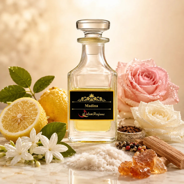 Madina Attar – Jasmine, Rose, Musk & Sandalwood Alcohol-Free Perfume Oil | Al-Qalam Perfume Perfume Oils by Al-Qalam Perfume – Attar.