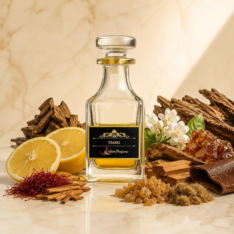 Maliki Attar – Saffron, Oud, Jasmine & Leather Alcohol-Free Perfume Oil | Al-Qalam Perfume Perfume Oils by Al-Qalam Perfume – Attar.