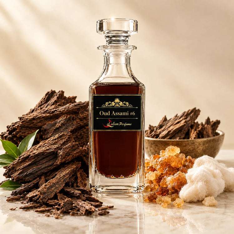 Oud Assami #6 Attar – Assam Agarwood, Vetiver & Cedar Alcohol-Free Perfume Oil | Al-Qalam Perfume Attars by Al-Qalam Perfume – Agarwood Attar, Al-Qalam Perfume, Alcohol-Free Attar.