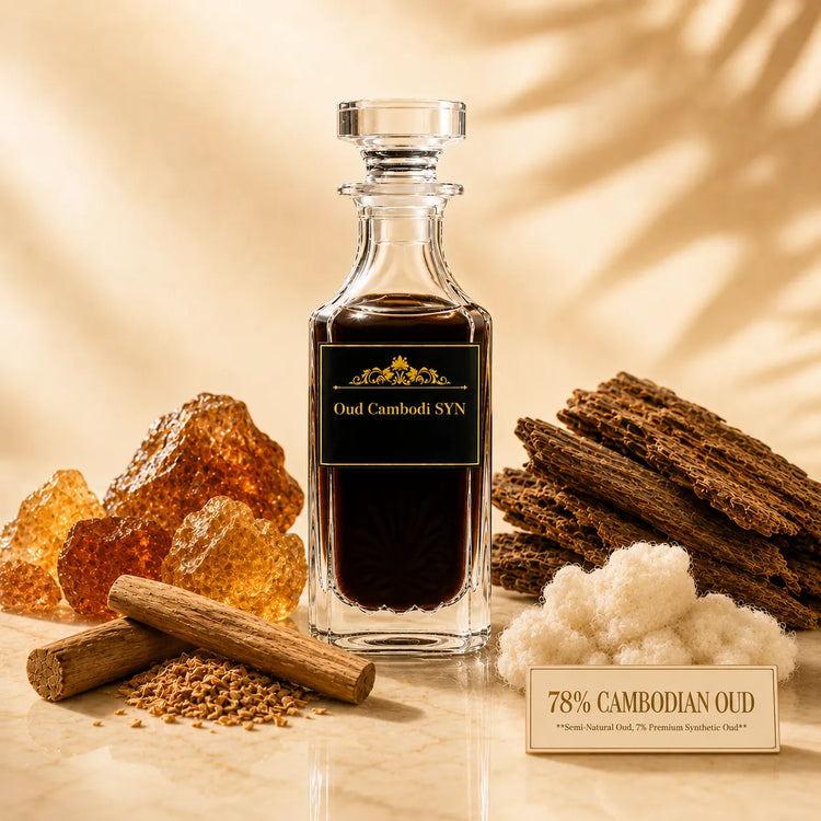 Oud Cambodi SYN Attar – Creamy Cambodian Oud, Amber & Sandalwood Alcohol-Free Perfume Oil | Al-Qalam Perfume Attars by Al-Qalam Perfume – Al-Qalam Perfume, Alcohol-Free Attar, Amber Attar.