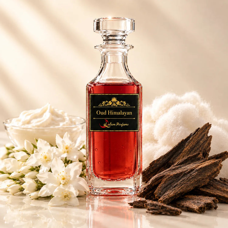 Oud Himalayan Attar – Jasmine, Sweet Oud & Musk Alcohol-Free Perfume Oil | Al-Qalam Perfume Attars by Al-Qalam Perfume – Al-Qalam Perfume, Alcohol-Free Attar, AQP0096.