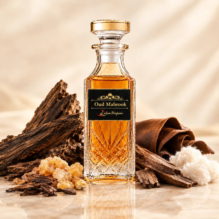 Oud Mabrook Attar – Classic Arabic Oud, Amber & Musk Alcohol-Free Perfume Oil | Al-Qalam Perfume Attars by Al-Qalam Perfume – Al-Qalam Perfume, Alcohol-Free Attar, Amber Attar.