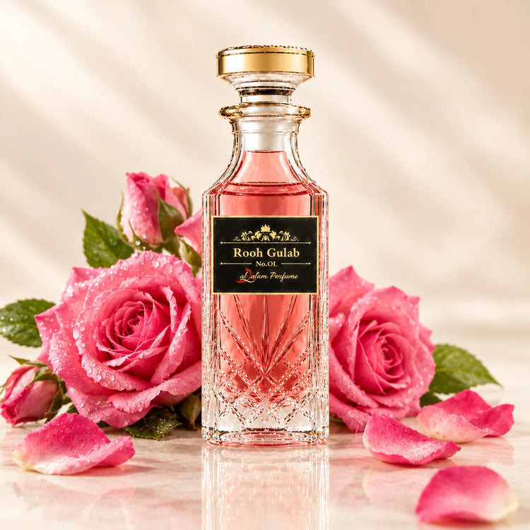 Rooh Gulab No.OL Attar – Pure Distilled Rose Oil Alcohol-Free Perfume Oil | Al-Qalam Perfume Attars by Al-Qalam Perfume – Al-Qalam Perfume, Alcohol-Free Attar, Attar.