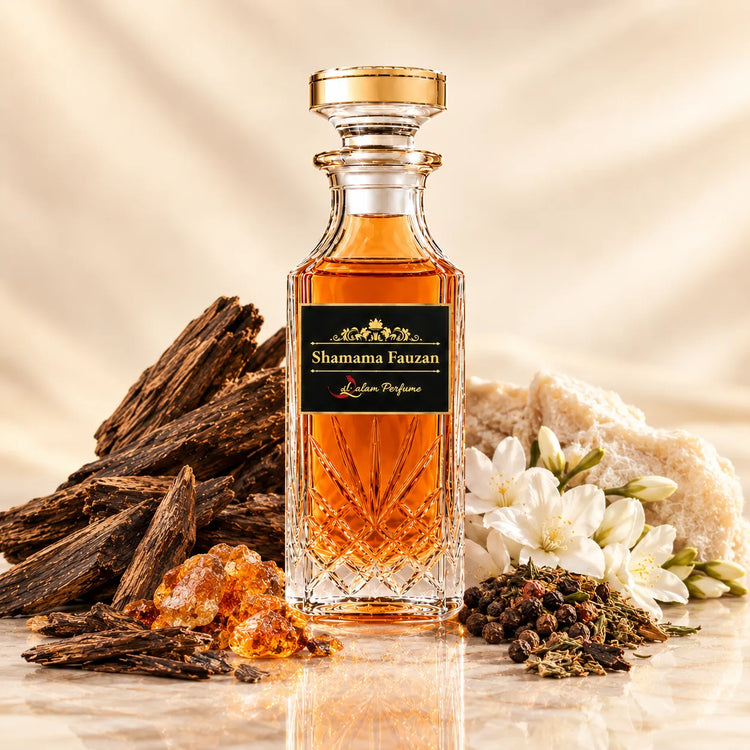 Shamama Fauzan Attar – Alcohol-Free Perfume Oil | Al-Qalam Perfume Attars by Al-Qalam Perfume – Al-Qalam Perfume, Alcohol-Free Attar, Amber Attar.