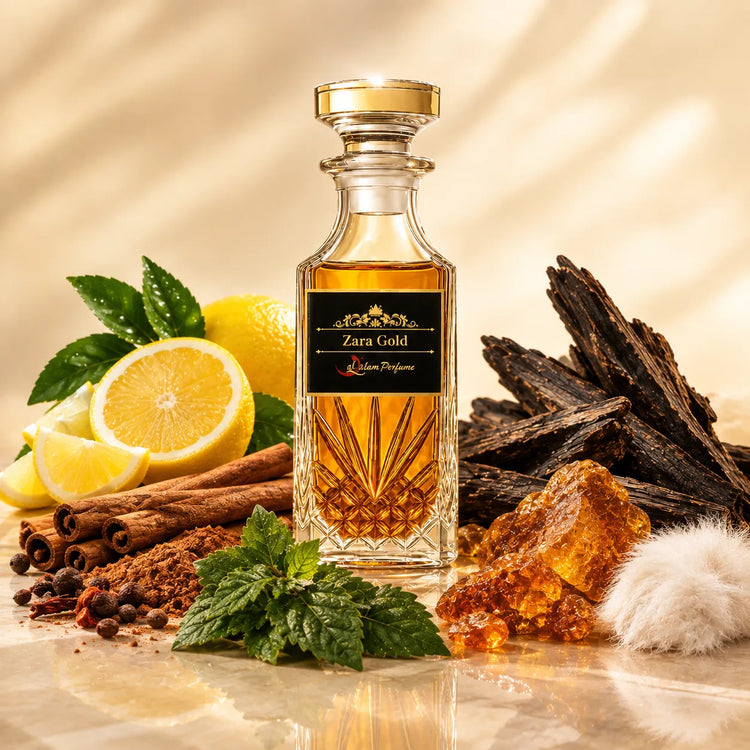 Zara Gold Attar – Warm Spices, Amber & Refined Woods Alcohol-Free Perfume Oil | Al-Qalam Perfume Attars by Al-Qalam Perfume – Al-Qalam Perfume, Alcohol-Free Attar, Amber Attar.