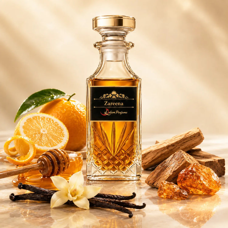 Zareena Attar |Citrus, Honey & Creamy Sandalwood Perfume Oil by Al-Qalam Perfume Attars by Al-Qalam Perfume – Alcohol-Free Perfume, Arabic Perfume, Attar.