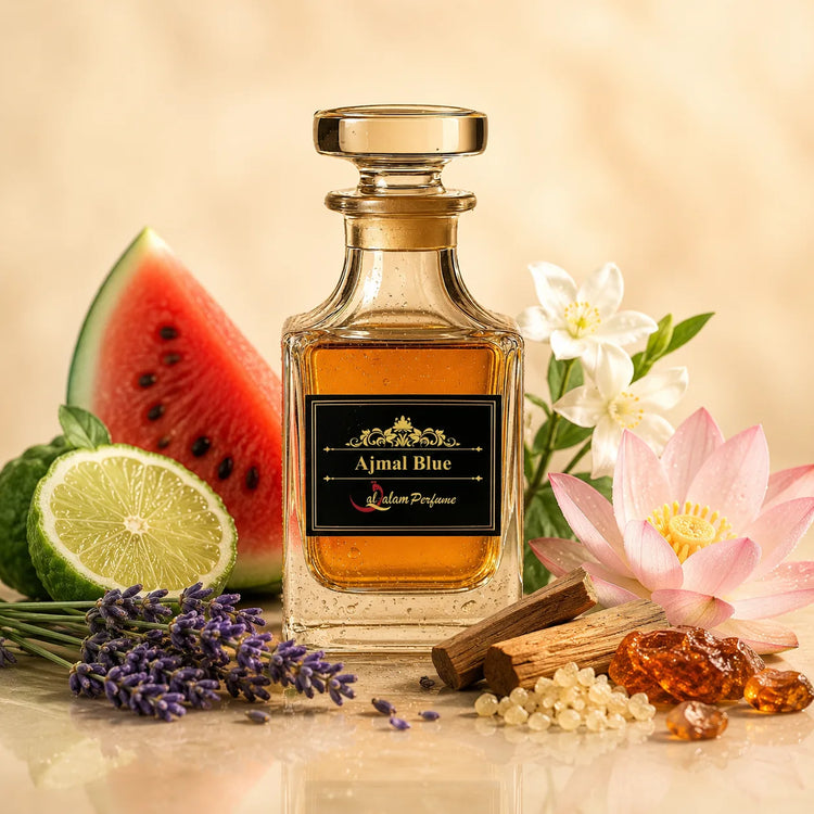 Ajmal Blue Attar – Fresh Aquatic Alcohol-Free Perfume Oil | Al-Qalam Perfume Perfume Oils by Al-Qalam Perfume – Ajmal Blue, Al-Qalam Perfume, Alcohol-Free Attar.