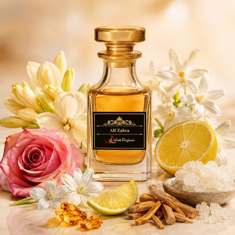 Alf Zahra Attar – Floral Musk Rose & Jasmine Alcohol-Free Perfume Oil for Women | Al-Qalam Perfume Attars by Al-Qalam Perfume – Al-Qalam Perfume, Alcohol-Free Attar, Alf Zahra.