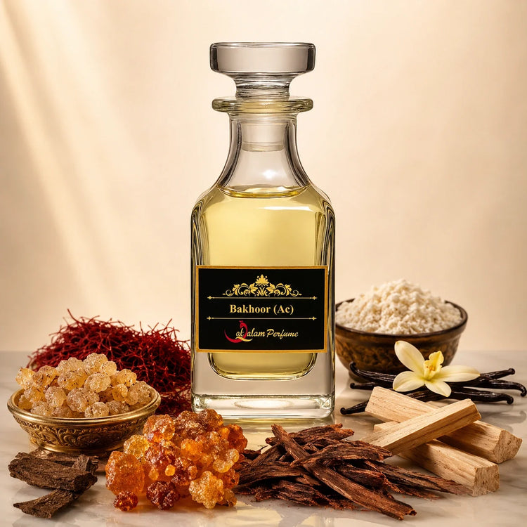 Bakhoor AC Attar – Intense Frankincense, Oud & Saffron Alcohol-Free Perfume Oil Perfume Oils by Al-Qalam Perfume – Al-Qalam Perfume, Alcohol-Free Attar, AQP028.