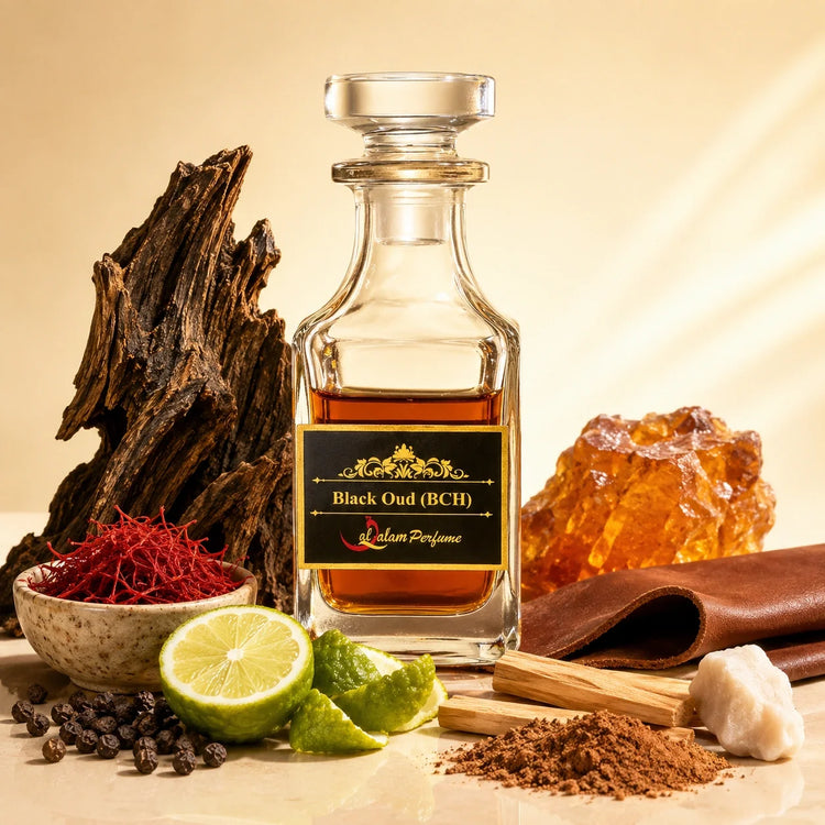 Black Oud (BCH) Attar – Saffron, Black Pepper, Oud & Sandalwood Alcohol-Free Perfume Oil | Al-Qalam Perfume Perfume Oils by Al-Qalam Perfume – Attar, Oud.