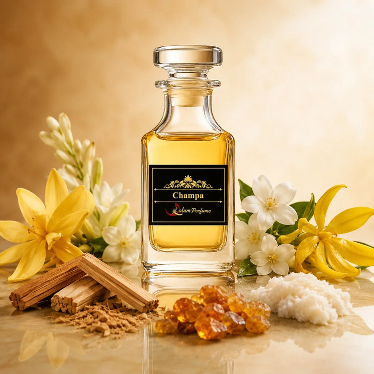 Champa #TWH Attar – Golden Champa, Ylang-Ylang & Sandalwood Alcohol-Free Perfume Oil | Al-Qalam Perfume Perfume Oils by Al-Qalam Perfume – Attar.