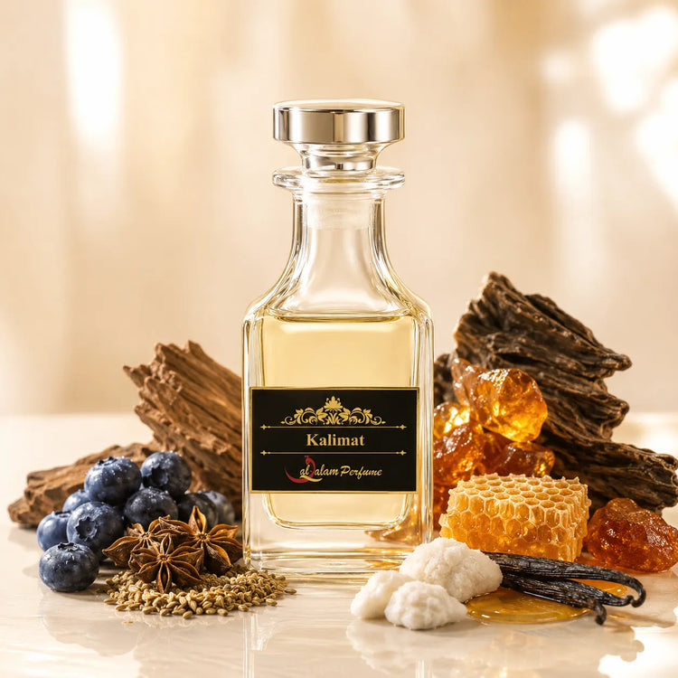 Kalimat Attar – Blueberry, Oud, Amber & Vanilla Alcohol-Free Perfume Oil | Al-Qalam Perfume Perfume Extracts by Al-Qalam Perfume – Attar.