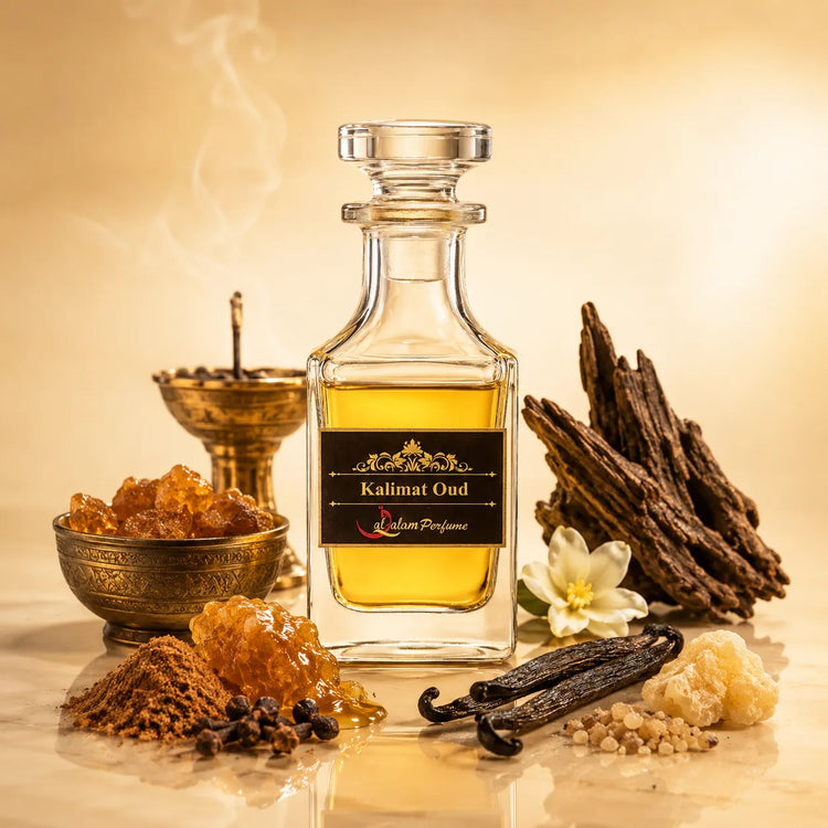 Kalimat Oud Attar – Incense, Oud, Amber & Vanilla Alcohol-Free Perfume Oil | Al-Qalam Perfume Perfume Oils by Al-Qalam Perfume – Attar.