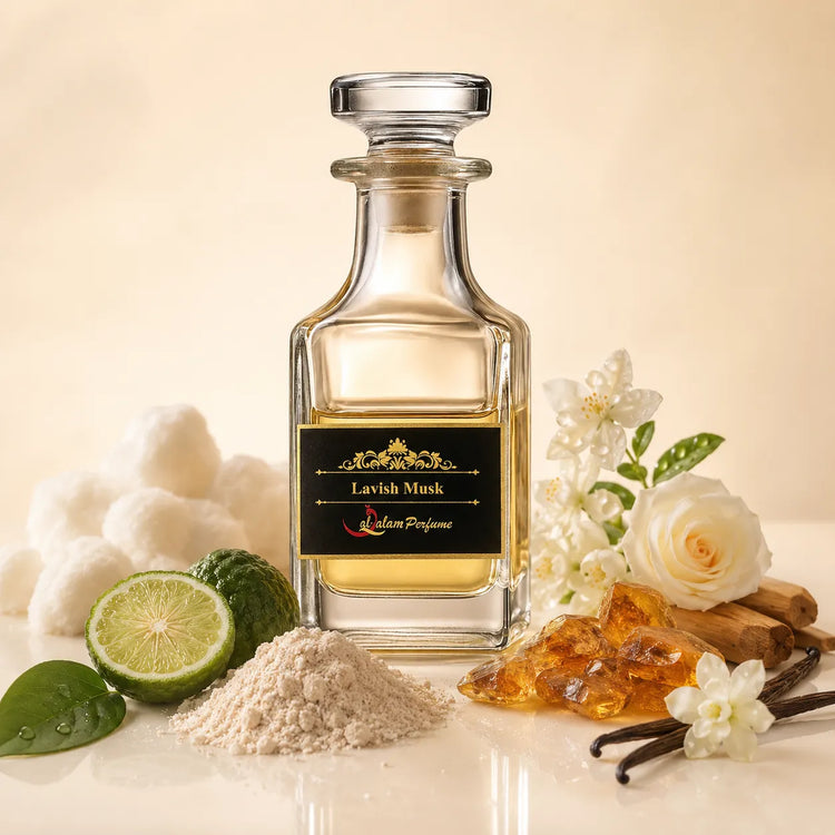 Lavish Musk Attar – White Musk, Jasmine, Rose & Vanilla Alcohol-Free Perfume Oil | Al-Qalam Perfume Attars by Al-Qalam Perfume – Attar.