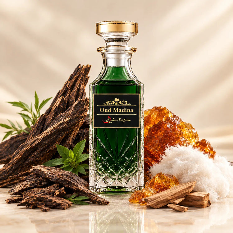 Oud Madina Attar – Soft Oud, Musk & Amber Alcohol-Free Perfume Oil | Al-Qalam Perfume Attars by Al-Qalam Perfume – Al-Qalam Perfume, Alcohol-Free Attar, Amber Attar.